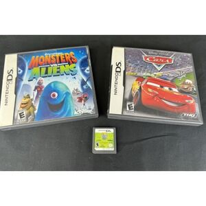 Lot Of 3 Nintendo DS Games Zhu Zhu 2 Monsters/Aliens & Cars Video Games